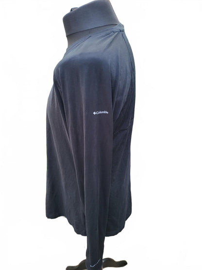 Columbia Men’s XL Technical Long Sleeve Top - Navy Blue - Good Condition
