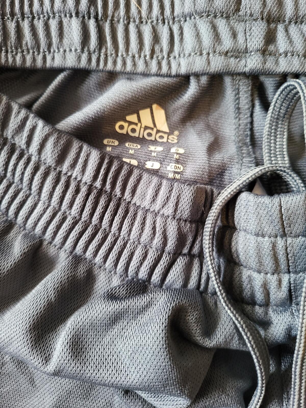 Adidas 3-Stripe Training Shorts - Grey/Black - Medium