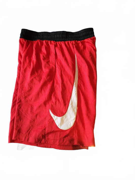 Nike HBR Big Swoosh Basketball Shorts - Red/Black - XL