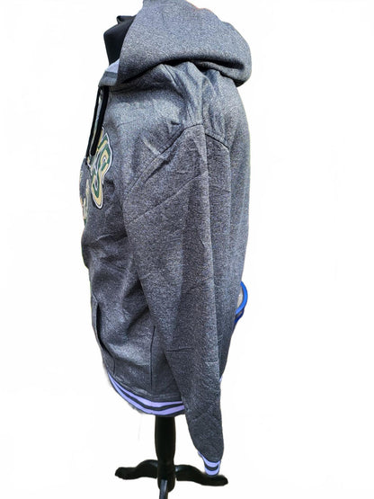 Ultra Game NBA Milwaukee Bucks Hoodie - Grey/Purple - Medium