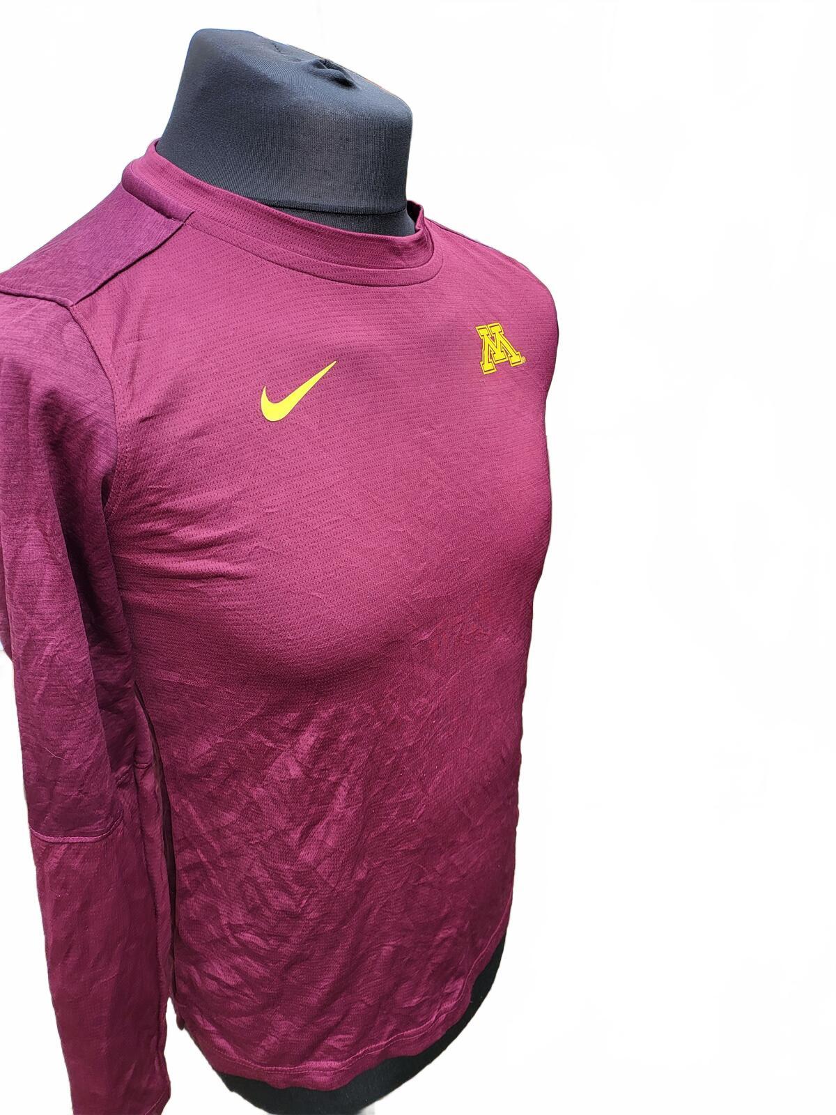 Nike Minnesota Golden Gophers Long Sleeve Top - Maroon - Small