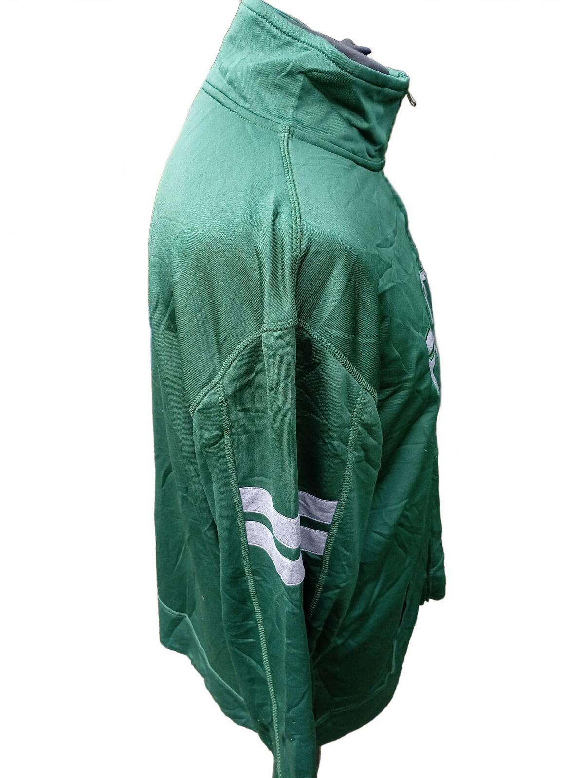 Green Bay Packers NFL Team Apparel Quarter-Zip Jacket - Size XL - Vintage Style