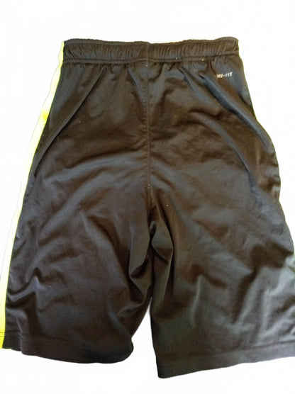 Nike Dri-FIT Men's Black and Neon Yellow Sports Shorts Size L