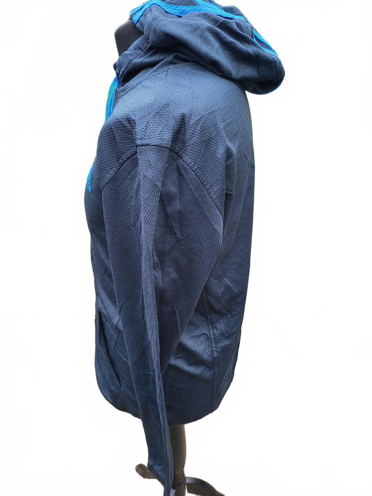 adidas Golf Full-Zip Hoodie - Men’s Medium - Navy & Cyan Blue