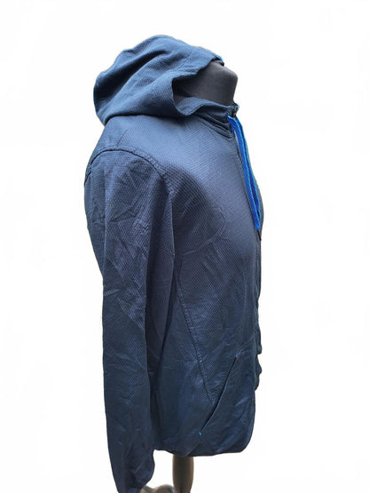 adidas Golf Full-Zip Hoodie - Men’s Medium - Navy & Cyan Blue