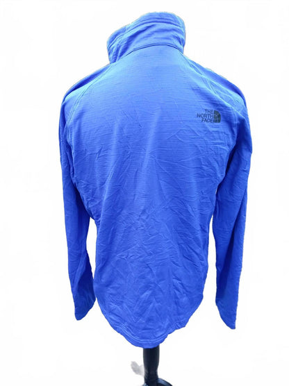 The North Face Men's Large 1/4 Zip - Blue - ACI Worldwide Logo - Excellent