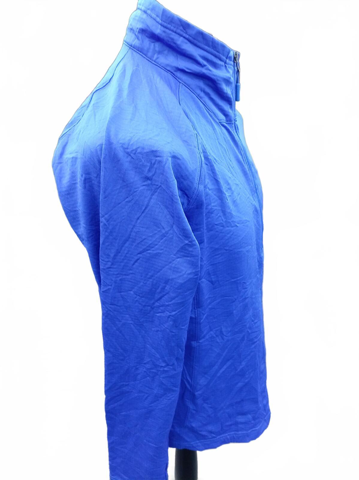 The North Face Men's Large 1/4 Zip - Blue - ACI Worldwide Logo - Excellent