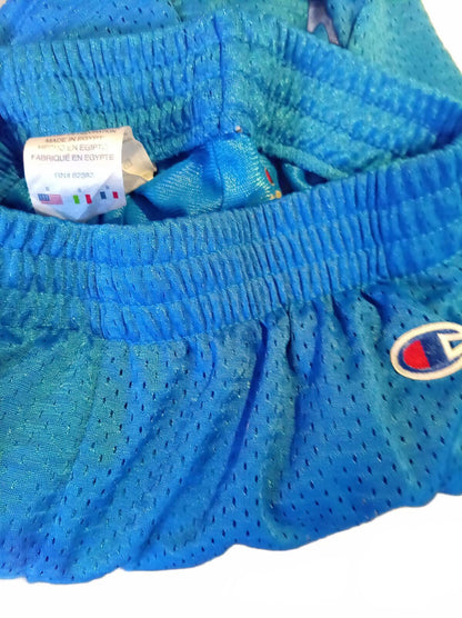 Champion Blue Mesh Sports Shorts - Small