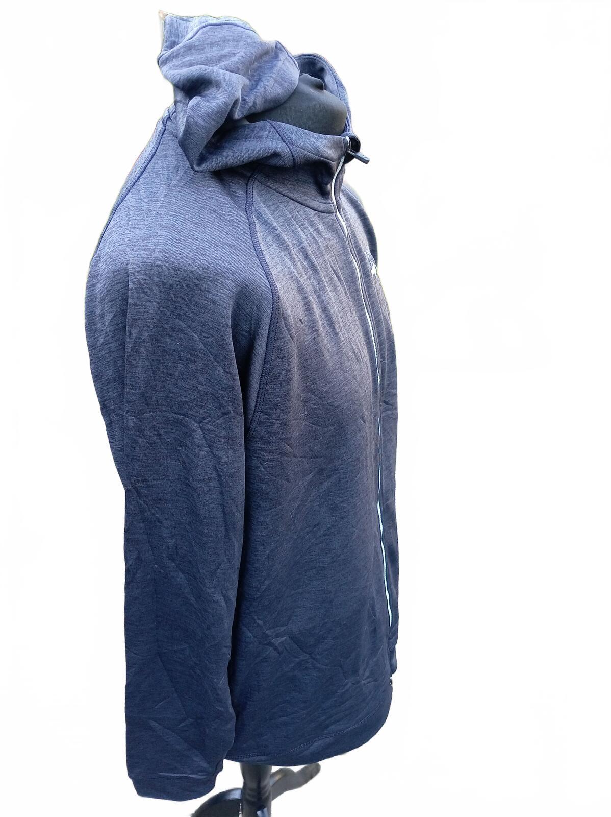 Puma Men's XL Full Zip Hoodie - Dark Grey Marl - US Car / BuyPower Logo