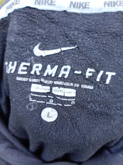 Nike Men's Large Therma-FIT Hoodie - Black & Pink - Great Condition