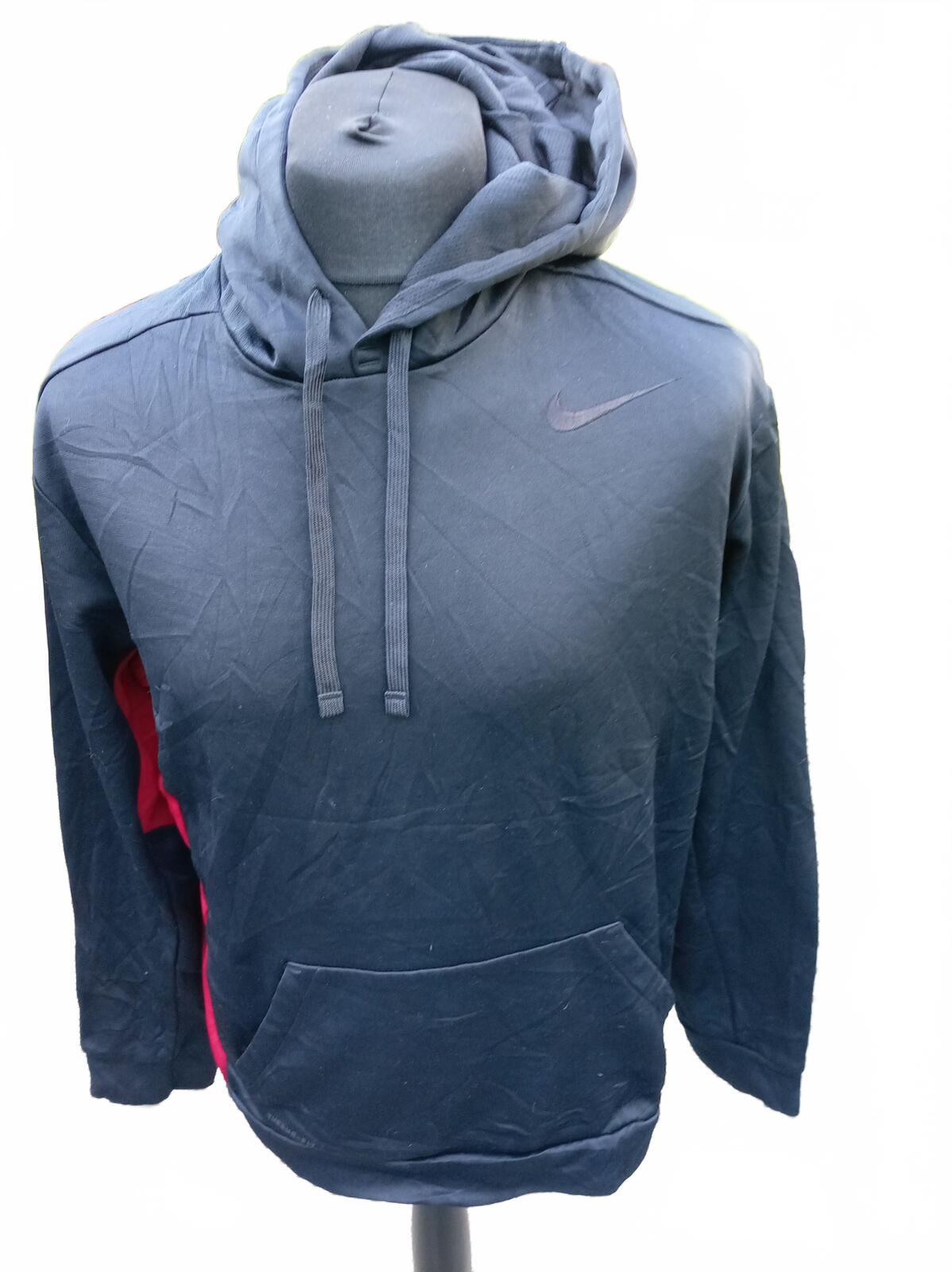 Nike Men's Large Therma-FIT Hoodie - Black & Pink - Great Condition