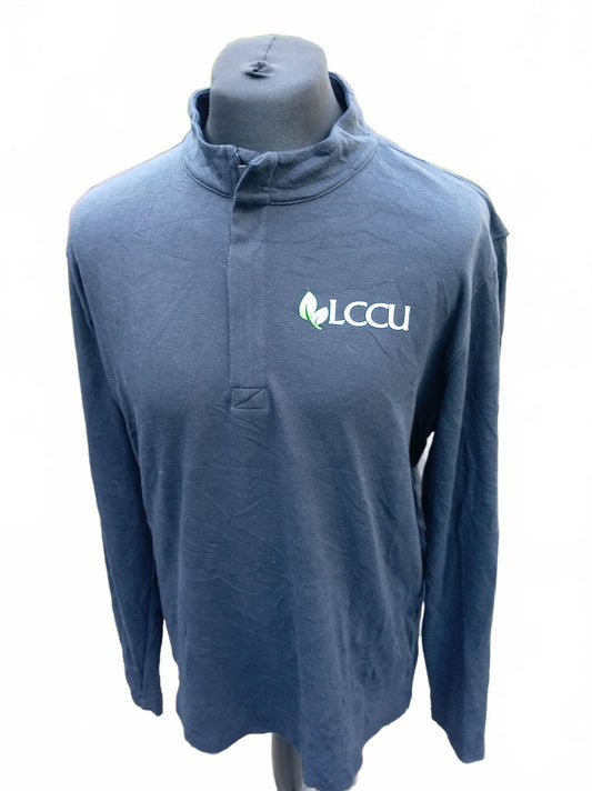 Nike Men's XL 1/4 Zip Sweatshirt - Black - LCCU Logo - Great Condition