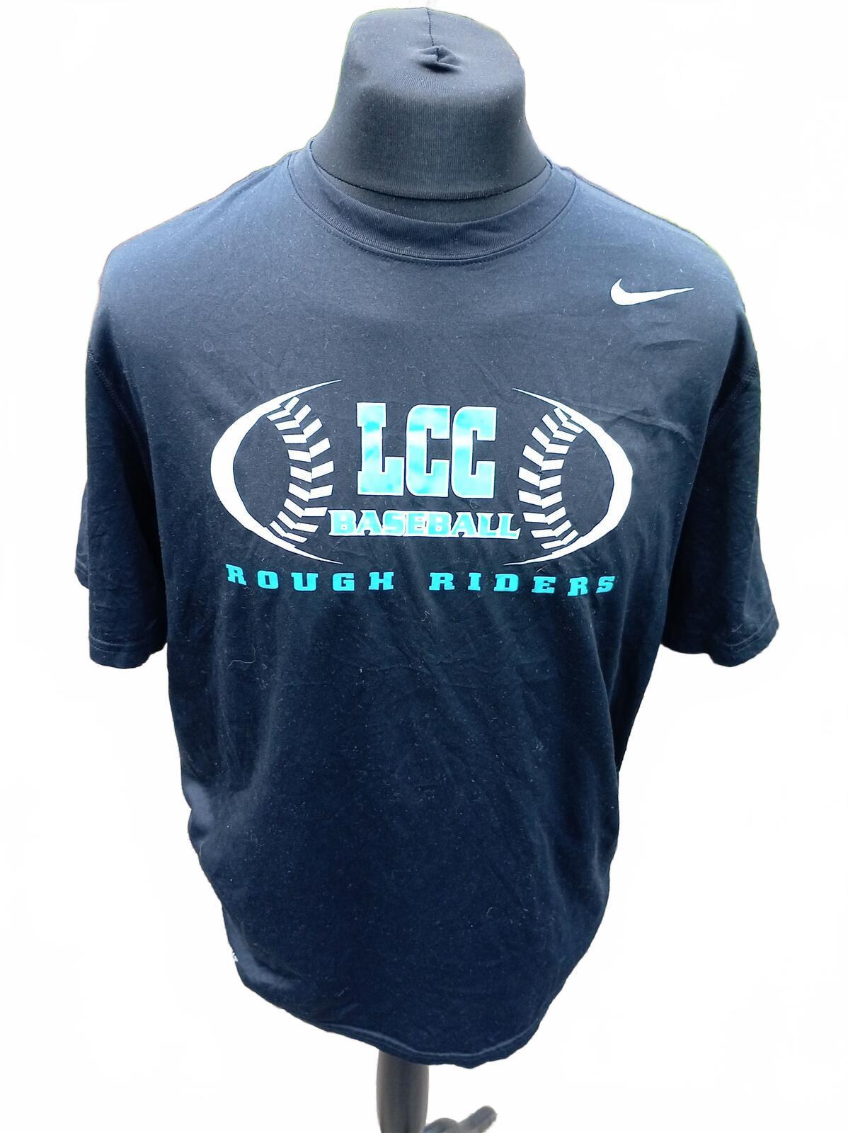 Nike Dri-FIT T-Shirt - Large - LCC Rough Riders Baseball - Grey Marl