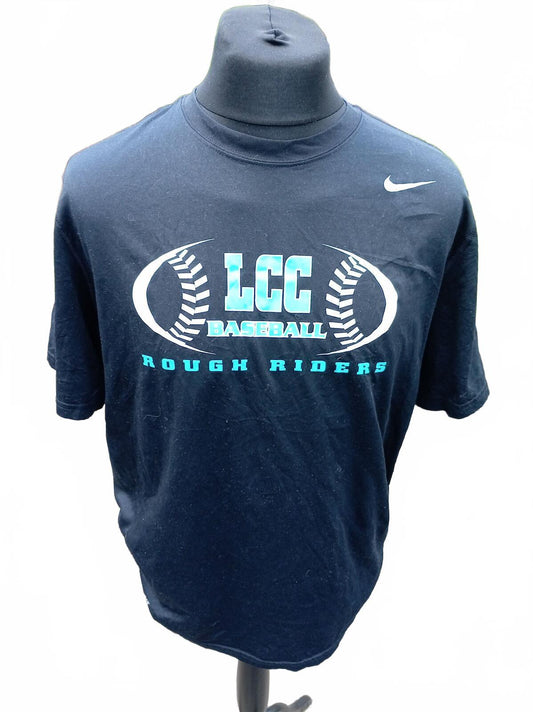 Nike Dri-FIT T-Shirt - Large - LCC Rough Riders Baseball - Grey Marl