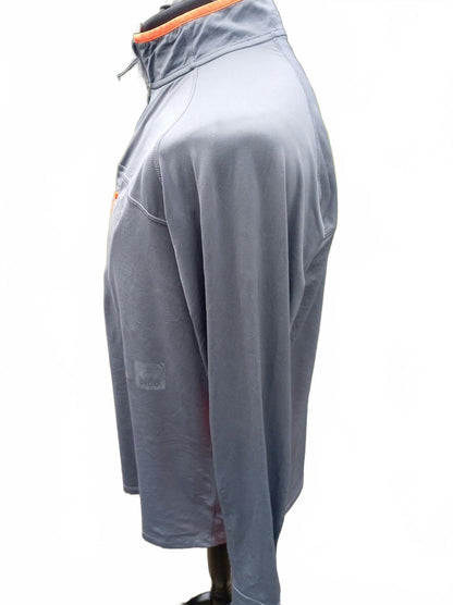 Under Armour Large 1/4 Zip Top - Tough Mudder Grey & Orange - Large
