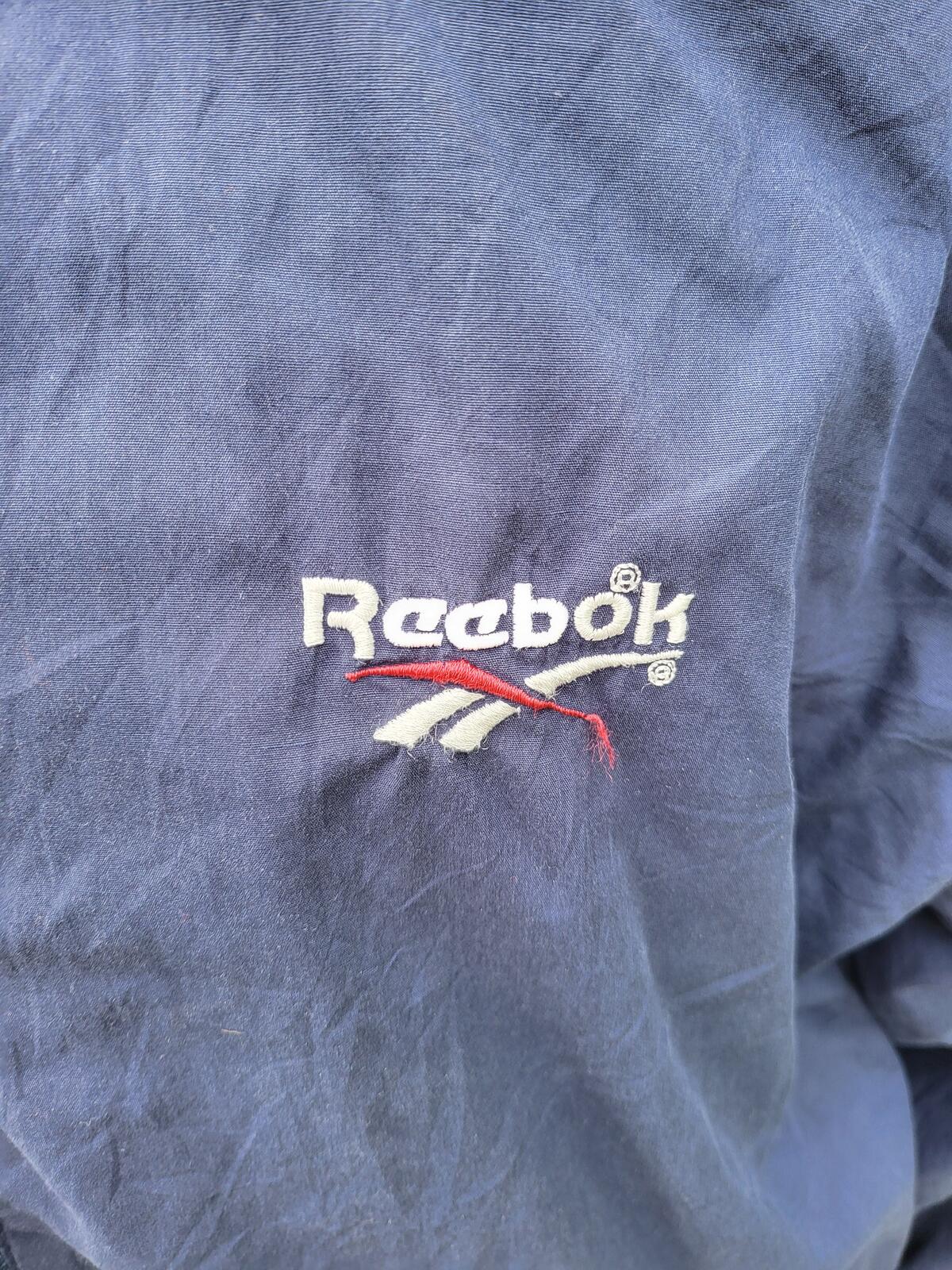 Vintage 90s Reebok Vector Track Jacket Windbreaker Extra Large XL