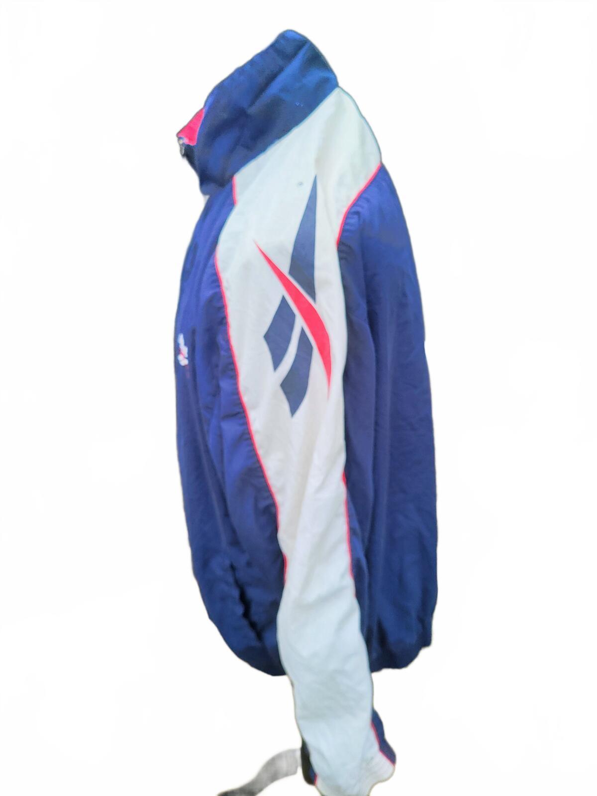 Vintage 90s Reebok Vector Track Jacket Windbreaker Extra Large XL