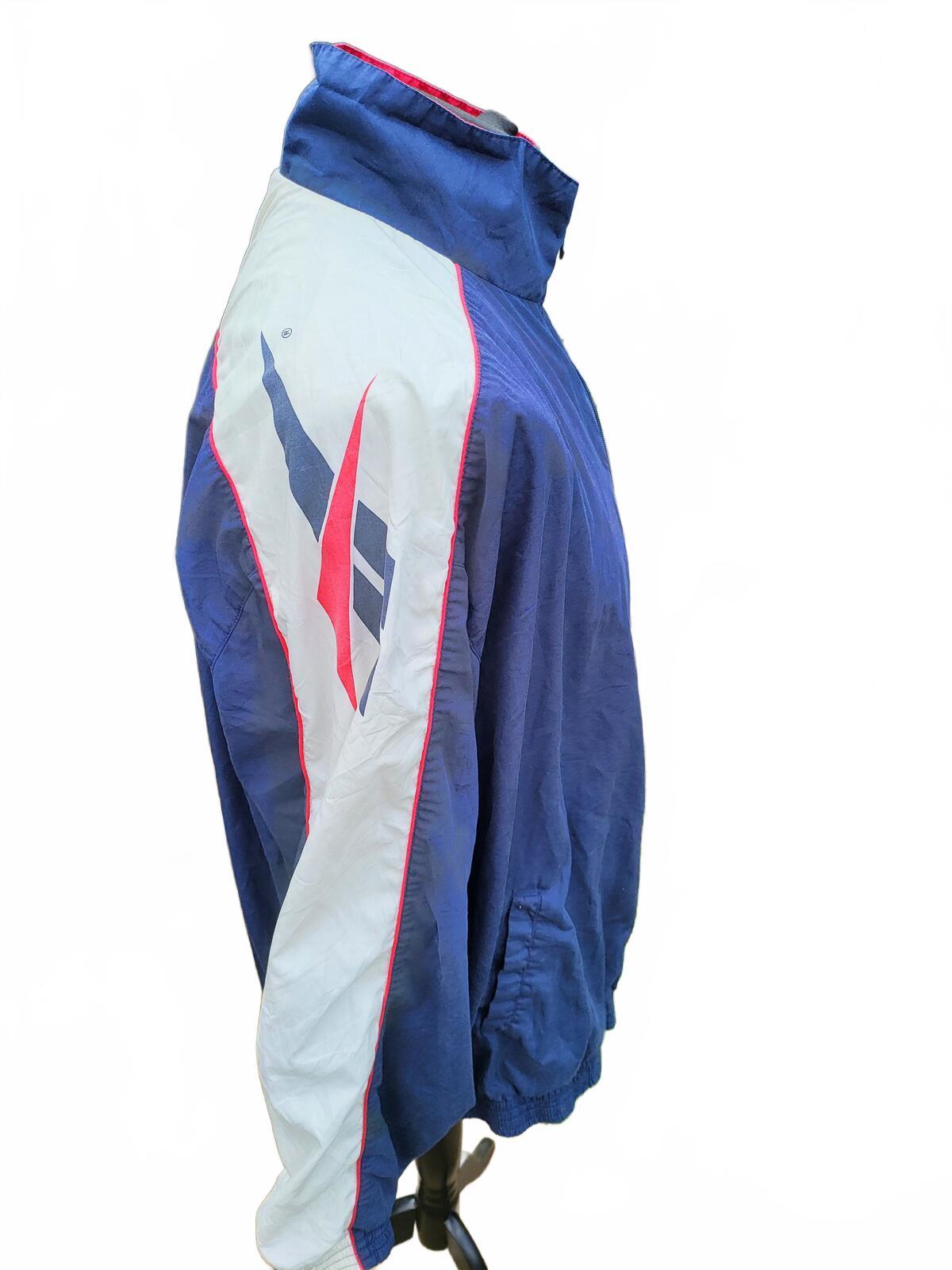 Vintage 90s Reebok Vector Track Jacket Windbreaker Extra Large XL