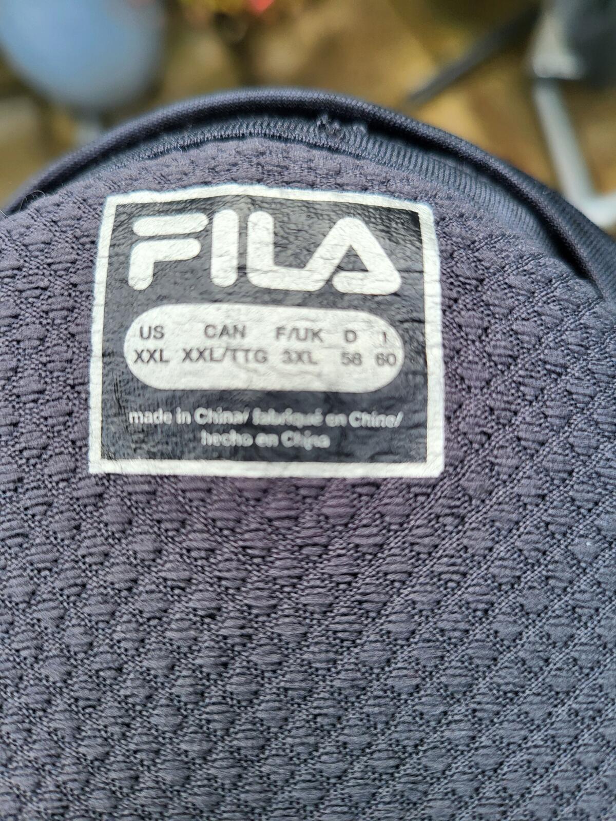 FILA Men's Dark Grey Heather Activewear T-Shirt - Size 3XL