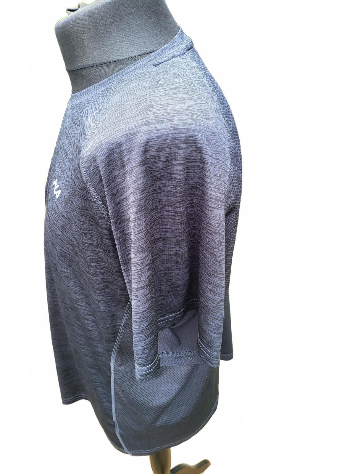 FILA Men's Dark Grey Heather Activewear T-Shirt - Size 3XL