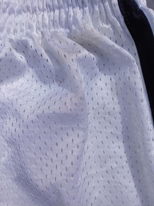 White Mesh Champion Sports Shorts with Black Trim - XL