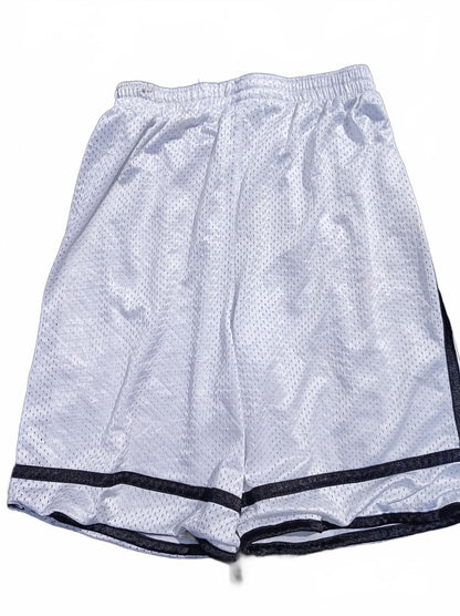 White Mesh Champion Sports Shorts with Black Trim - XL