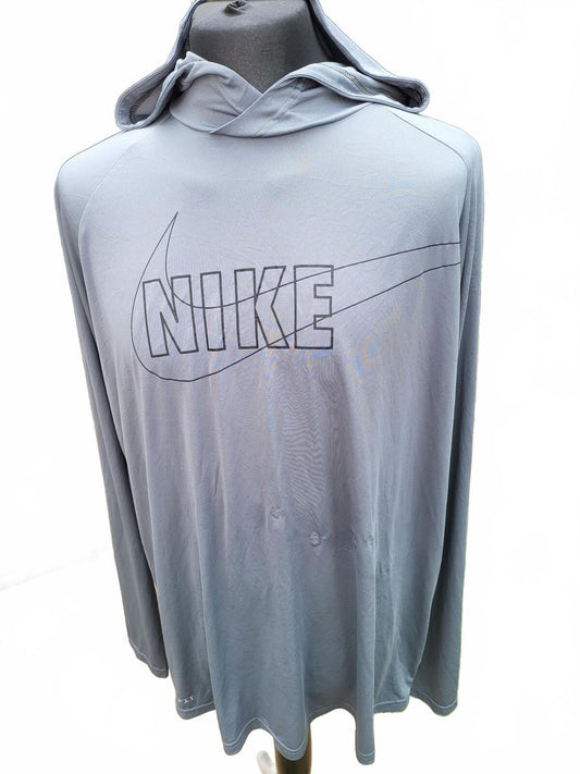 Nike Swim Dri-Fit Hooded Long Sleeve Shirt XXL
