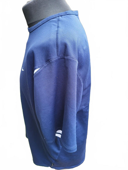 Nike Blue and White Short Sleeve Sports T-Shirt - Extra Large XL