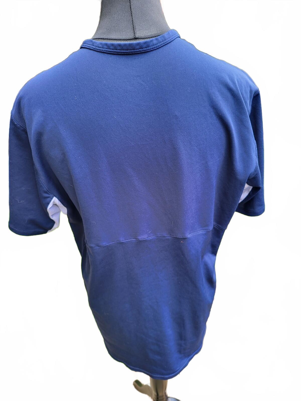Nike Blue and White Short Sleeve Sports T-Shirt - Extra Large XL
