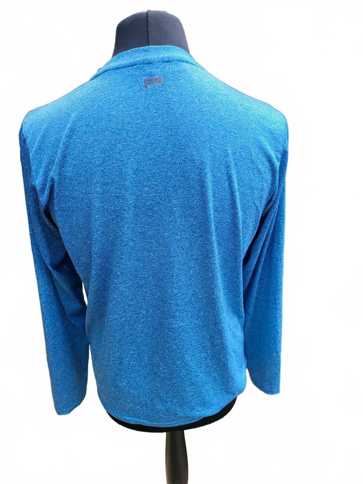 Fila Long Sleeve Blue Performance Shirt - Medium