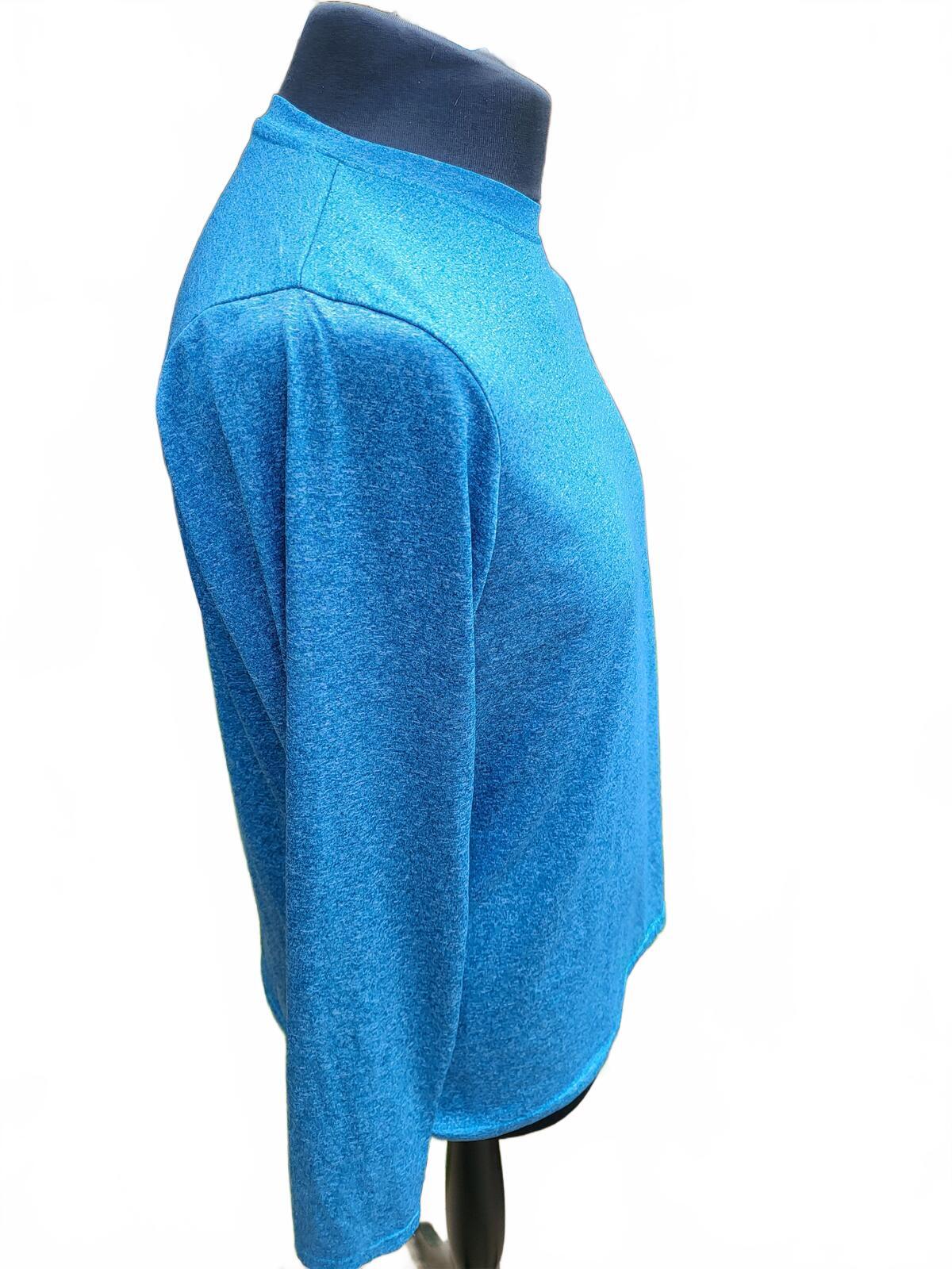 Fila Long Sleeve Blue Performance Shirt - Medium