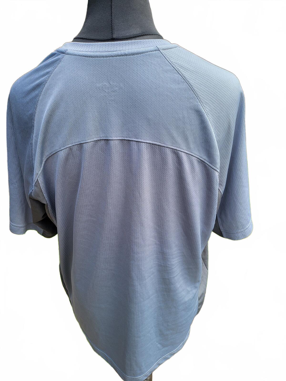 CHAMPION Men's Light Blue Short Sleeve Sports T-Shirt - XL