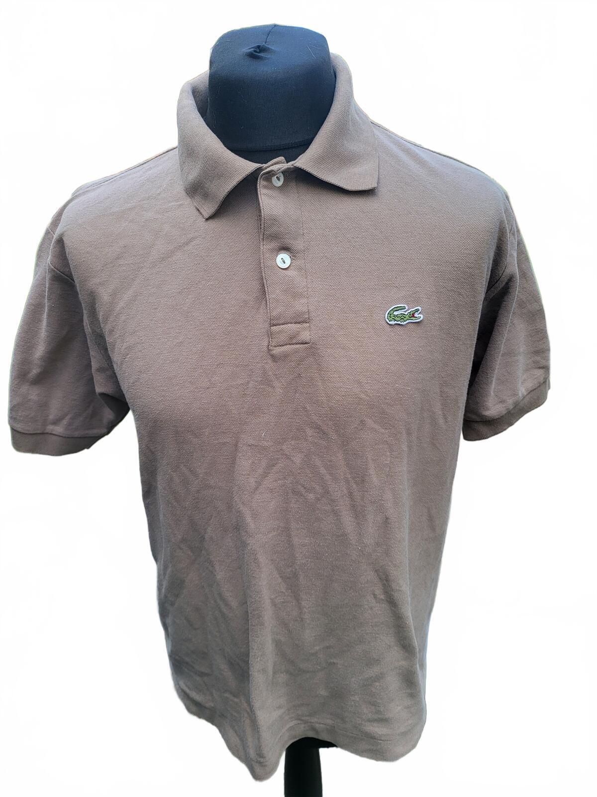 Lacoste Classic Brown Polo Shirt Size 7 - XL