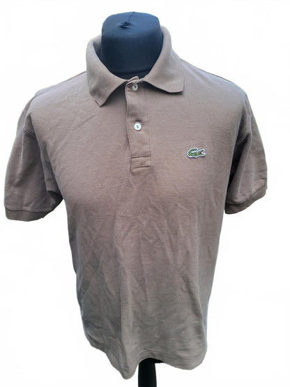 Lacoste Classic Brown Polo Shirt Size 7 - XL