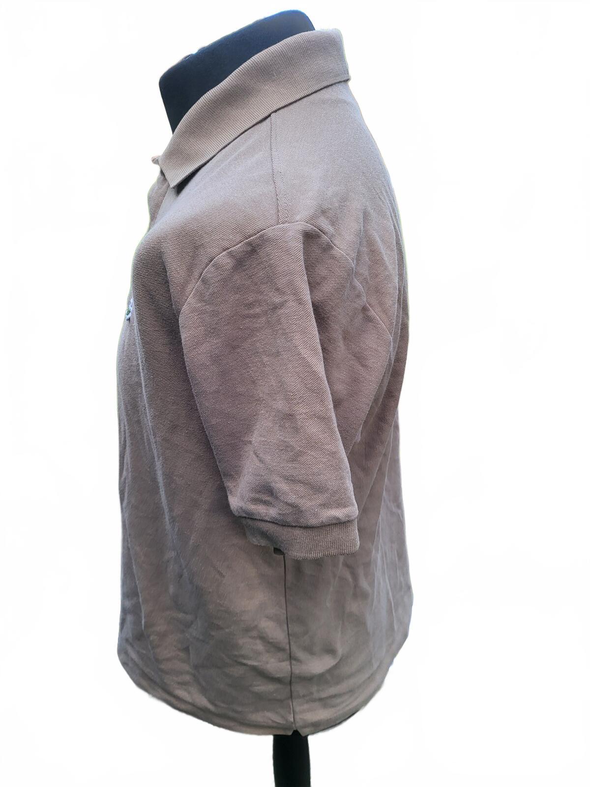 Lacoste Classic Brown Polo Shirt Size 7 - XL