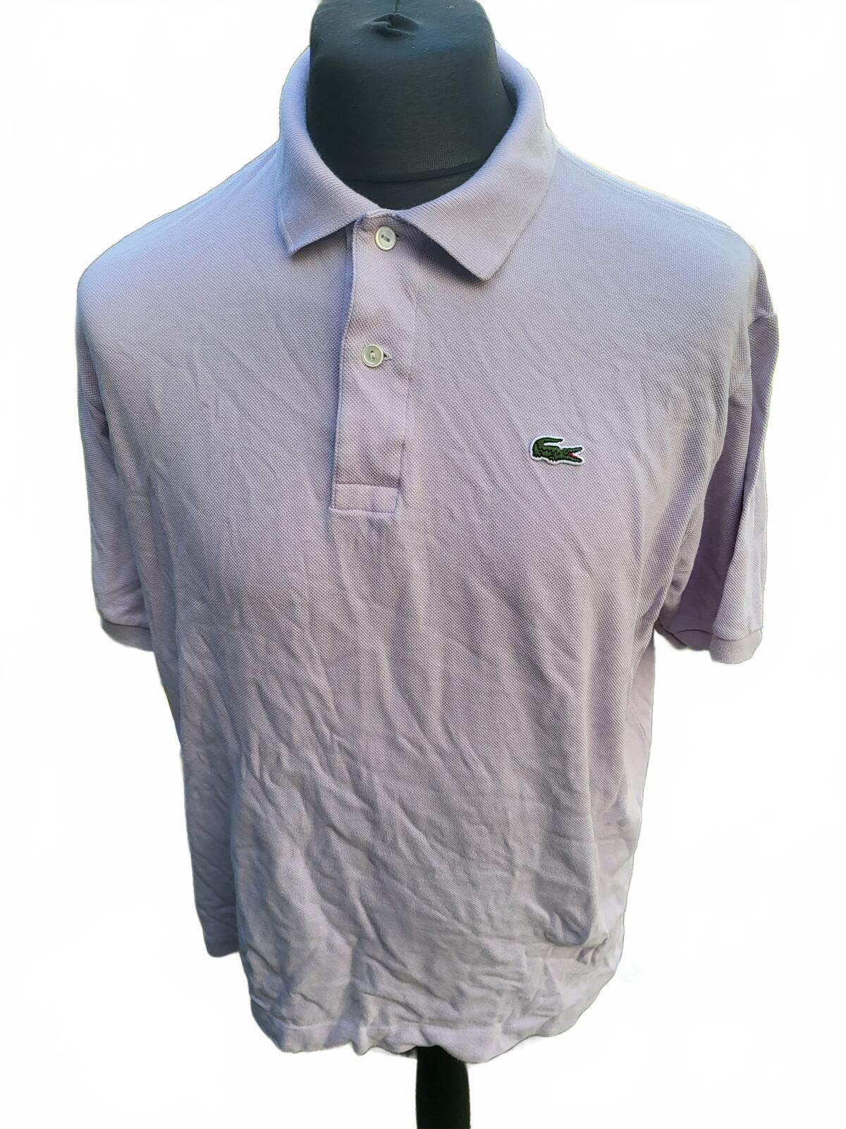 Lacoste Classic Polo Shirt in Light Purple - Size 6 / Large
