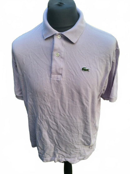 Lacoste Classic Polo Shirt in Light Purple - Size 6 / Large