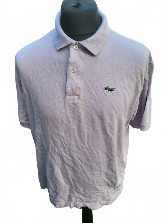 Lacoste Classic Polo Shirt in Light Purple - Size 6 / Large