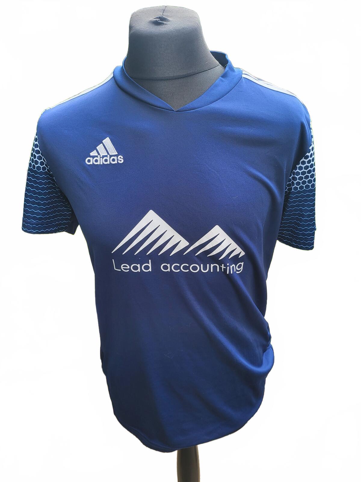 Adidas Blue Lead Accounting Sports Jersey Size M