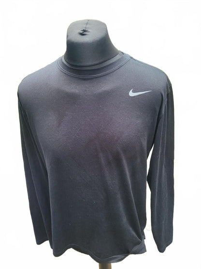 Nike Long Sleeve Black Athletic Shirt - XL