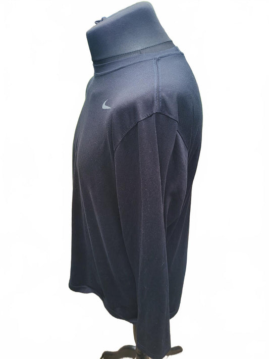 Nike Long Sleeve Black Athletic Shirt - XL