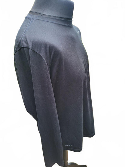 Nike Long Sleeve Black Athletic Shirt - XL