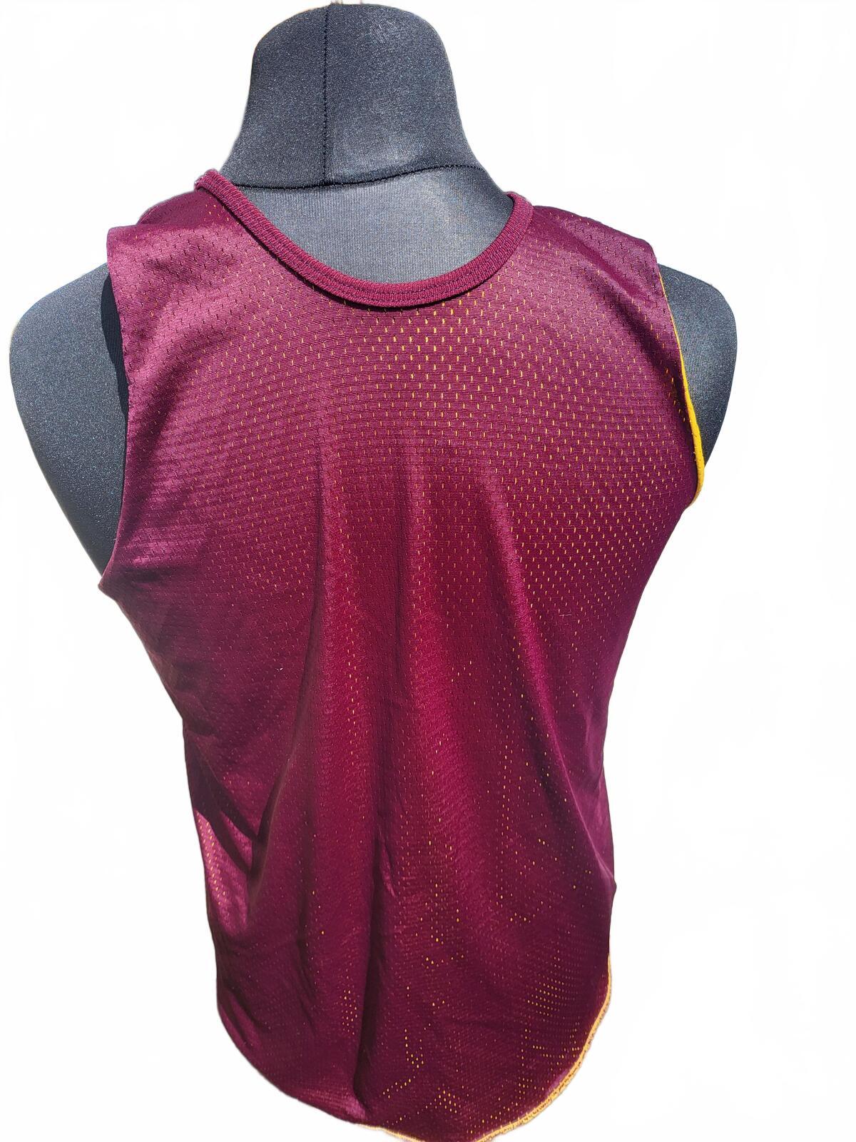 Vintage 80s Champion USA Menominee Maroons Reversible Basketball Jersey - M