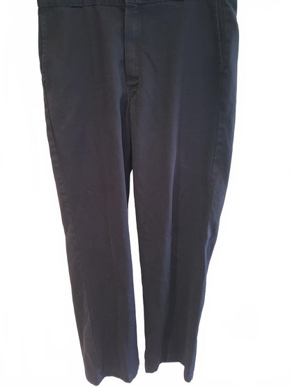 Genuine Dickies Black Straight-Leg Trousers W36 L32