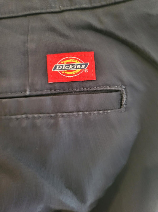 Dickies Ladies Straight Leg Stretch Work Pants - Dark Navy - Size 16R (Preloved)