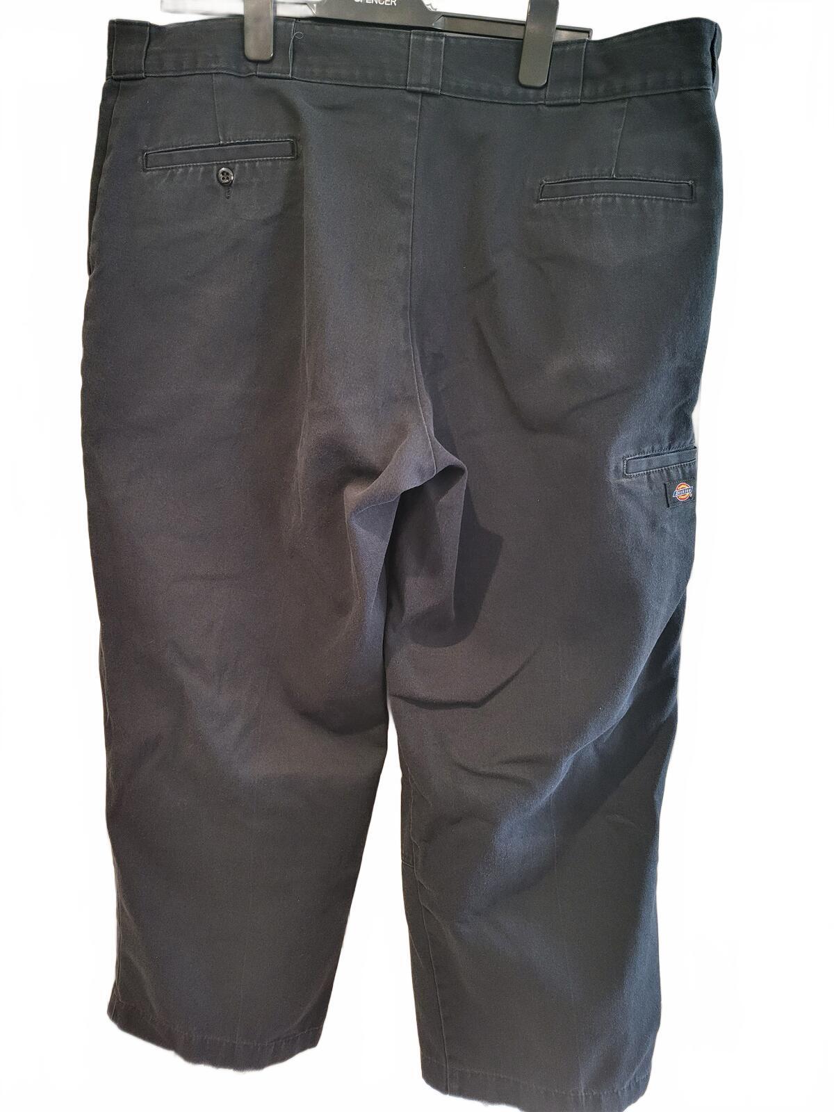 Dickies Loose Fit Straight Leg Work Pants - Black - 42x28 (Preloved)