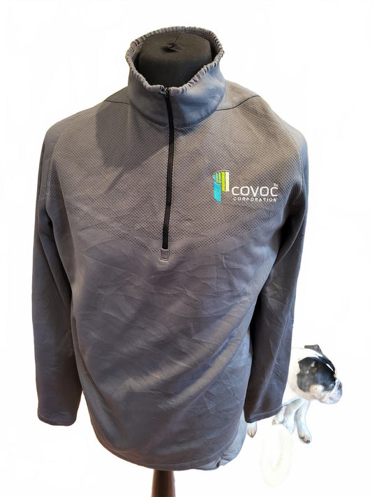 Nike Golf Dri-FIT 1/4 Zip Pullover Jacket - Grey - Men's Size Large (Preloved)