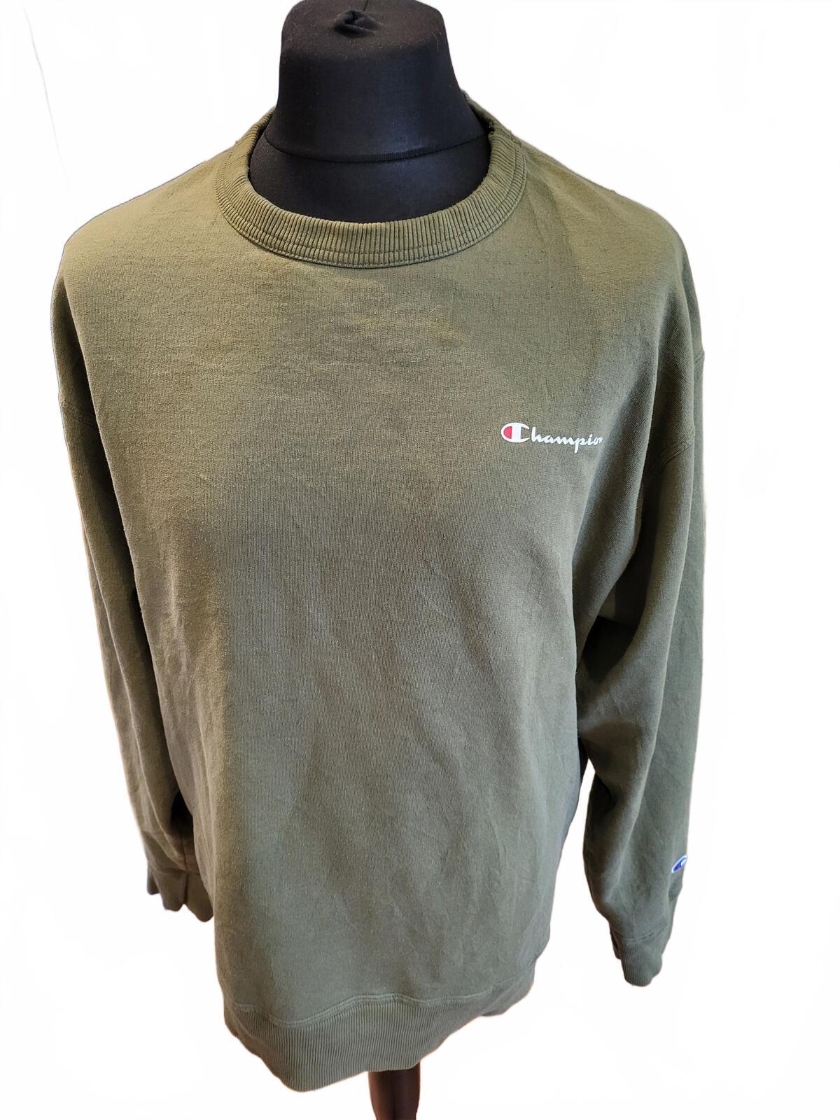 Champion Olive Green Crewneck Sweatshirt - XL