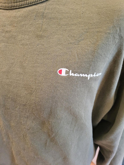 Champion Olive Green Crewneck Sweatshirt - XL