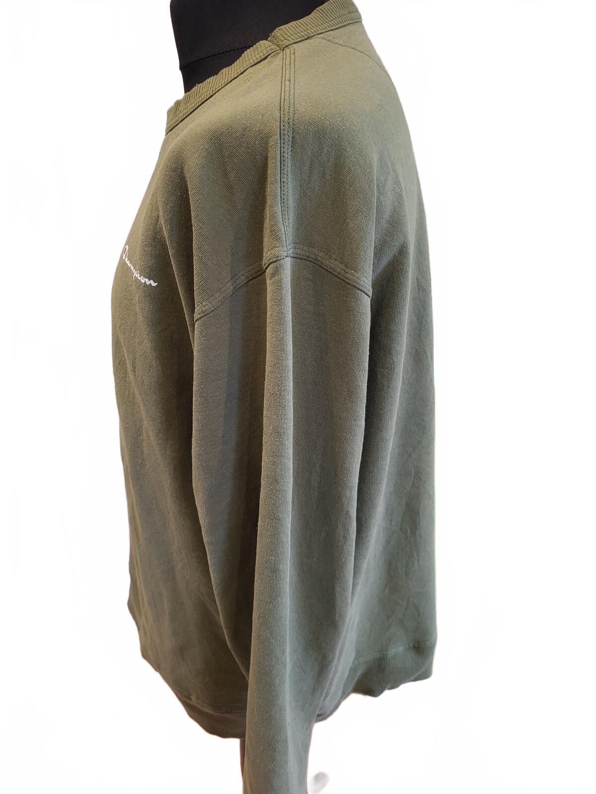 Champion Olive Green Crewneck Sweatshirt - XL